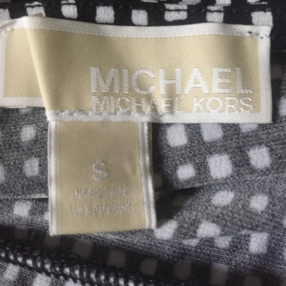 Michael Kors S faux wrap dress black/white check - Picture 7 of 8